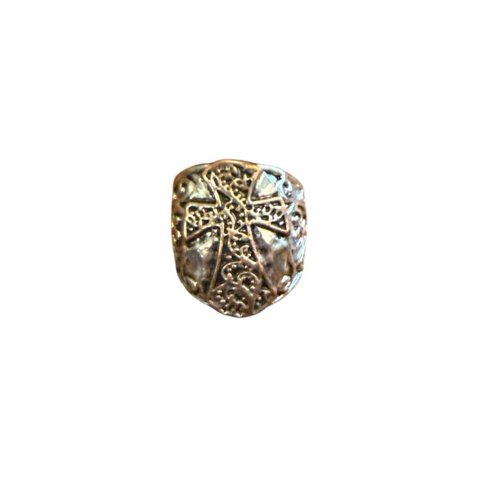 Silver Cross Ring